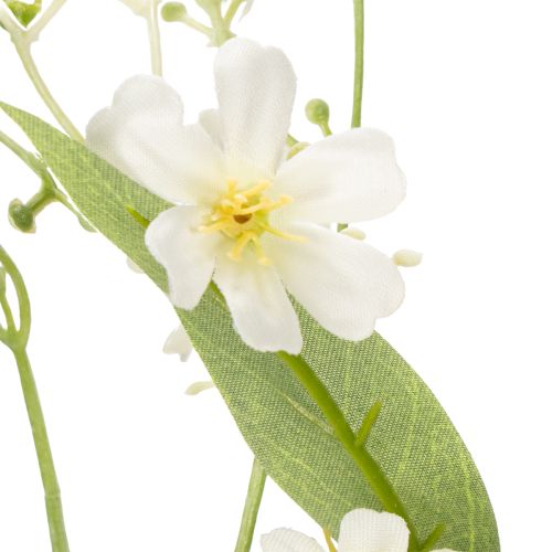 Artikel Decoratieve tak met appelbloesem als kunstbloem voor een vrolijke sfeer in de woonkamer, crèmekleurig, 108 cm, 2 stuks