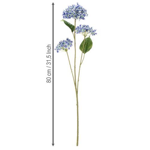 Artikel Bloeiende hortensiatak voor stijlvolle huisdecoratie, 80 cm, 2 stuks