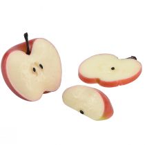 Decoratieve appels kunstfruit in stukjes 6-7cm 10 stuks