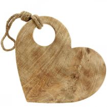 Artikel Houten hart wanddecoratie hart hart bord decoratie dienblad 39cm