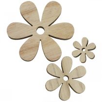 Artikel Houten bloemen strooidecoratie deco bloesems hout Ø2,5–6,5cm 29st