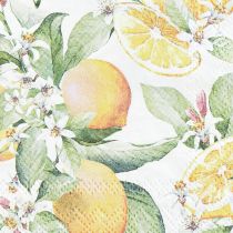 Artikel Servetten zomerse tafeldecoratie citroendecoratie 25x25cm 20st