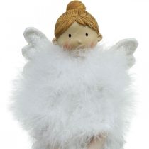 Artikel Deurstop Kerstengel, figuur engel H38cm wit