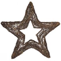Artikel Decoratieve sterren voor het ophangen van wilgensterren naturel 48cm 2st