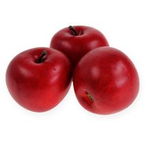 Artikel Decoratief appel rood 6,5cm 12st