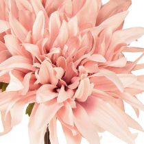 Artikel Decoratieve bloemen dahlia kunst roze bloesem Ø15cm L28cm 3 st