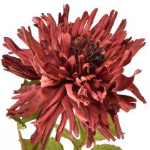 Artikel Kunstchrysant in bordeaux Ø5cm/Ø11cm L70cm