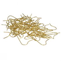 Artikel Gouden decoratiehaken ballenhangers - elegante hangers voor kerstballen en feestelijke decoraties - 50 stuks
