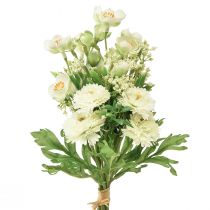 Kunstbloemen decoratie kunstbloemboeket Jasmin Bellis kunstmatig 30cm