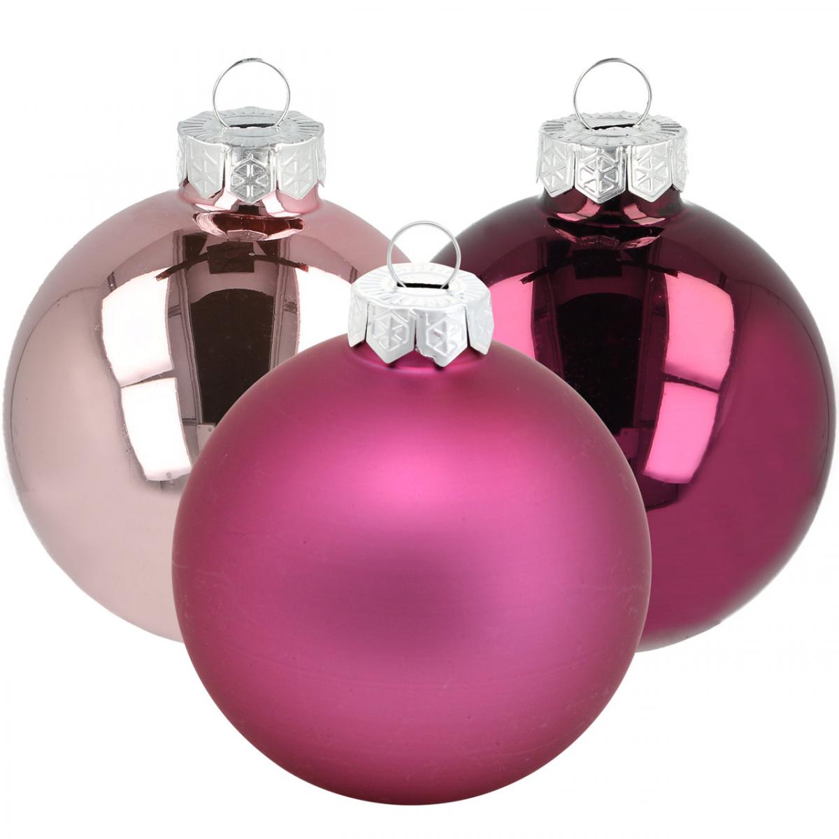 makkelijk te gebruiken lijden Anesthesie Floristik24.nl Kerstballen, kerstboomversieringen, boomballen violet H6.5cm  Ø6cm echt glas 24st - goedkoop online kopen