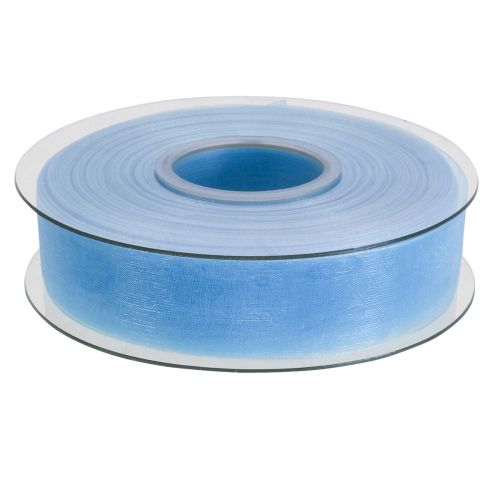 Artikel Organza lint cadeaulint lichtblauw lint blauw zelfkant 25mm 50m