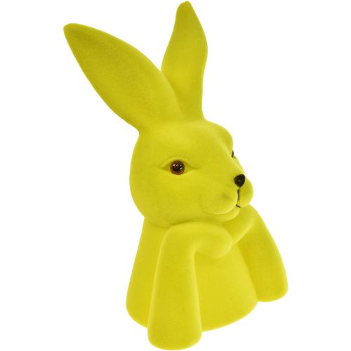 Floristik24 Thinking Bunny Paashaas Buste Geelgroen 16,5×13×27cm