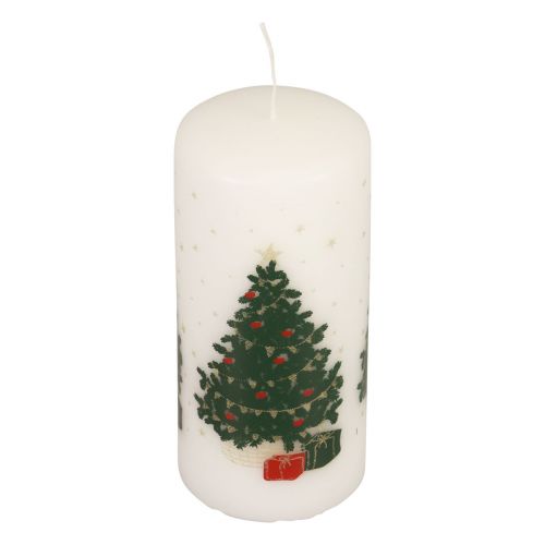 Artikel Adventskalenderkaars Kerstkaars wit 150/65mm