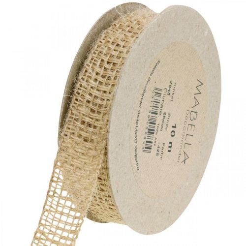 Artikel Sierlint jute natuur 25mm jute lint cadeaulint rustiek 10m