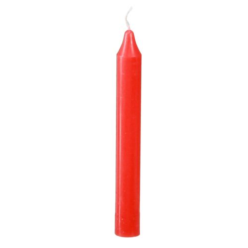 Boomkaarsen stokkaarsen Ø13mm kaarsen rood 10,5cm 44st