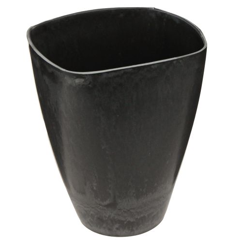 Orchideepot bloempot kunststof antraciet 13,5x13x16,5cm 4st