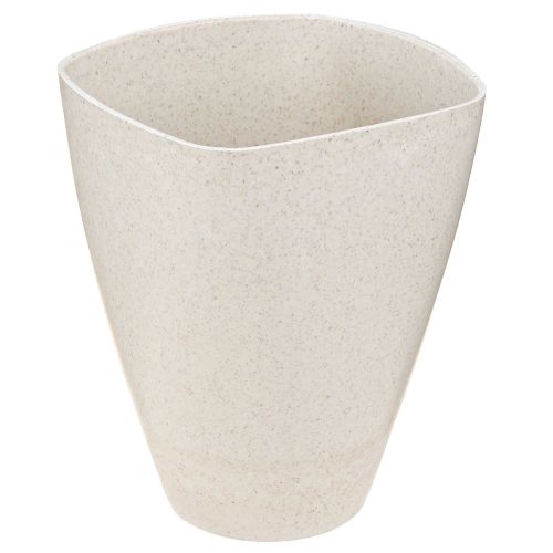 Artikel Orchideepot bloempot kunststof beige gemêleerd 13,5x13cm H16,5cm 4st