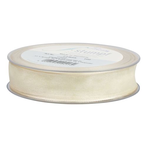 Artikel Chiffonlint organzalint decoratief lint organza crème 25mm 20m