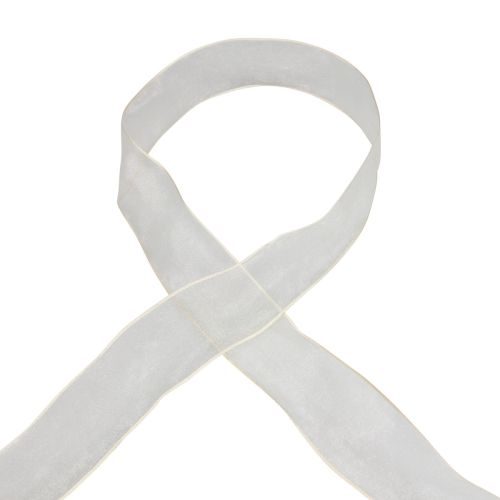 Artikel Chiffonlint organzalint decoratief lint organza crème 40mm 20m