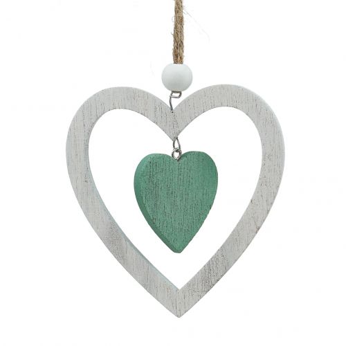 Artikel Kerstboomdecoraties mix groen, wit 10cm 9st