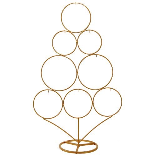 Artikel Decoratieve boom met haken Kerstdecoratie metaal mat goud H58cm