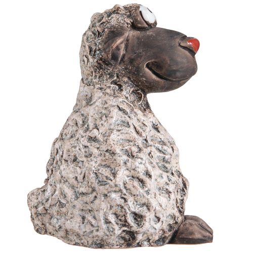 Artikel Decoratieve schapen keramiek paasfiguren bruin H13,5cm 2 stuks