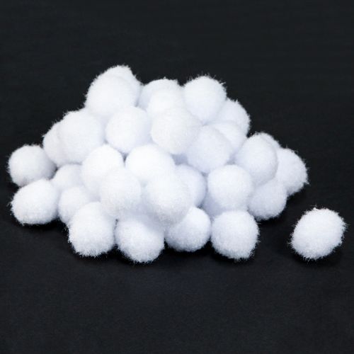 Floristik24 Deco sneeuwbal mini Ø2cm witte sneeuwbollen 400 stuks 4 zakjes