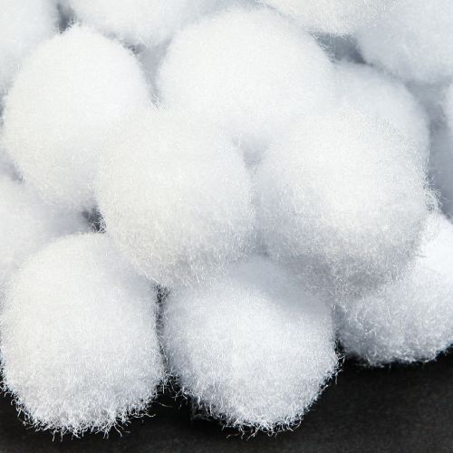 Artikel Deco sneeuwbal mini Ø2cm witte sneeuwbollen 400 stuks 4 zakjes