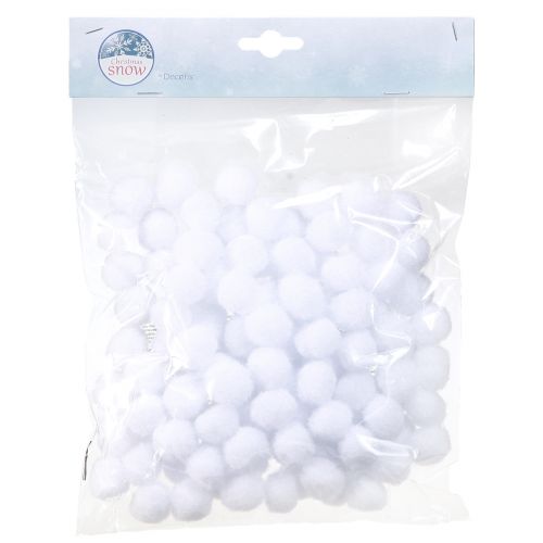 Artikel Deco sneeuwbal mini Ø2cm witte sneeuwbollen 400 stuks 4 zakjes