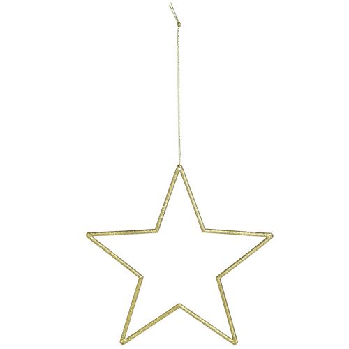 Artikel Decoratieve sterren goud met glitter boomdecoratie sterren 18cm 8 st