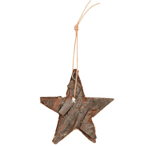 Artikel Decoratieve sterren grenen natuurlijke kerstboomversiering grenen sterren 6cm 12 st