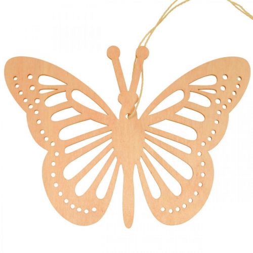 Artikel Deco vlinders deco hanger oranje/roze/geel 12cm 12st