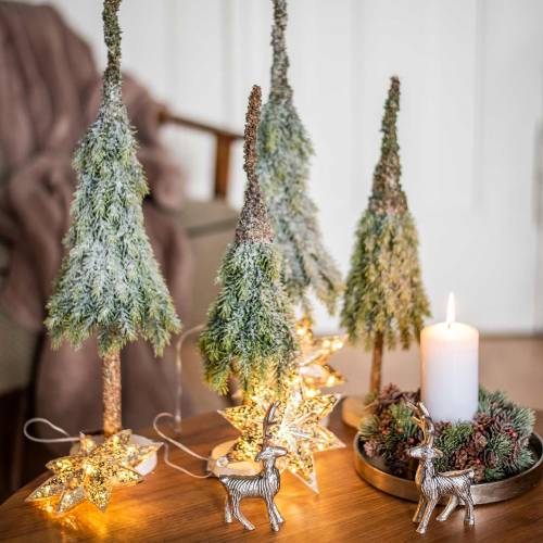 Floristik24 Decoratieve kerstboom met sneeuw bedekt groen, wit 40cm