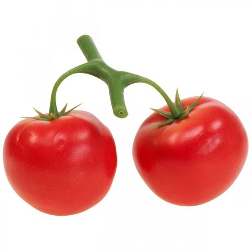 Deco tomaten rood food dummy tomatenpluim L15cm