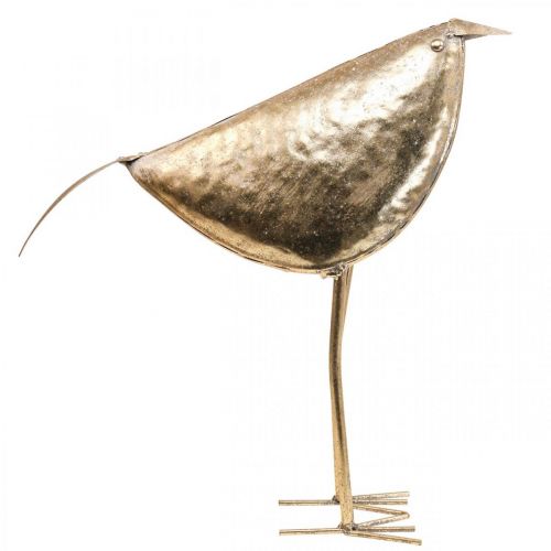 Artikel Deco vogel Decoratie figuur vogel goud metaal decoratie 41×13×42cm