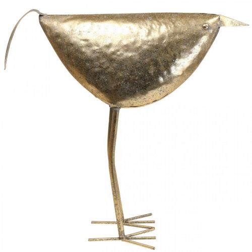 Artikel Deco vogel Decoratie figuur vogel goud metaal decoratie 46×16×39cm