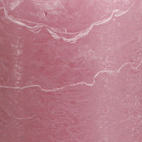 Artikel Effen stompkaarsen roze oudroze 70x100mm 4 st