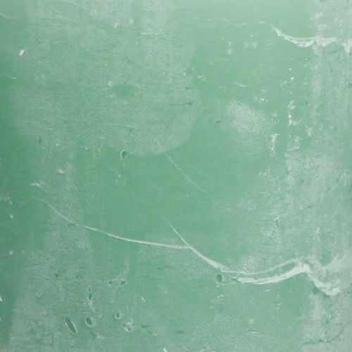 Artikel Effen kaarsen groene jade stompkaarsen 70×80mm 4 st