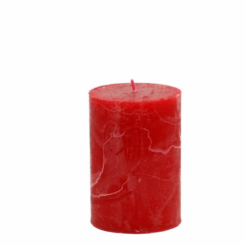 Temerity Werkloos spectrum Floristik24.nl Effen gekleurde kaarsen rood 70x100mm 4st - goedkoop online  kopen