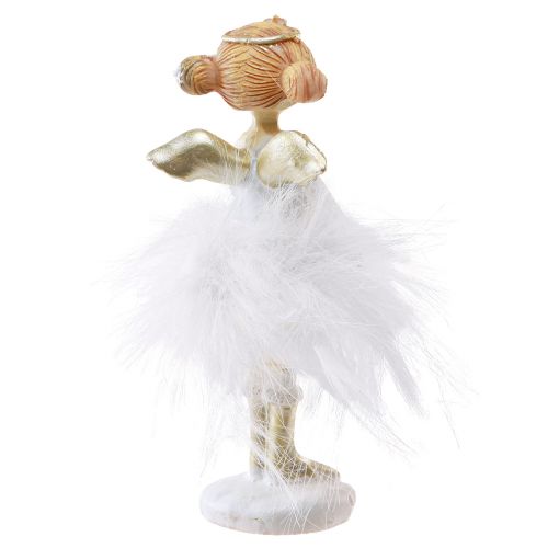 Artikel Engel decoratieve kerstfiguren in witgoud H10,5cm 2st