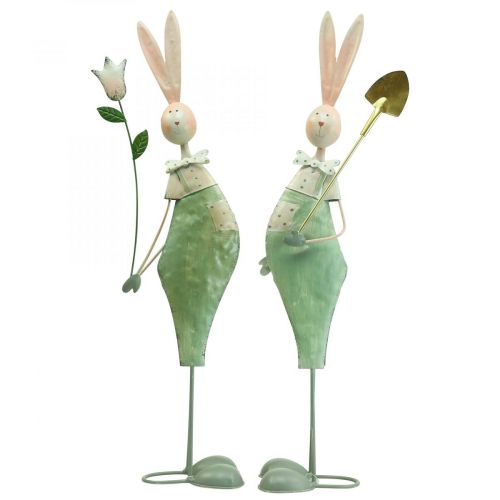 Actief Inwoner zegevierend Floristik24.nl Lente decoratie konijnen gemaakt van metaal paar konijnen  H48cm - goedkoop online kopen