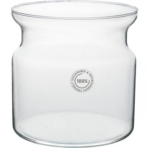 Huidige Op maat Voorzitter Floristik24.nl Bloemenvaas glas helder decoratief glazen vaas Ø19cm H19cm -  goedkoop online kopen