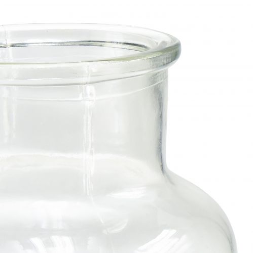 Artikel Glazen vaas sierfles apotheker glas retro Ø14cm H25cm