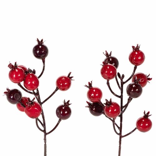 Artikel Kunstmatige granaatappeltak met vertakkende stelen als vaasdecoratie, 19 cm, 4 stuks