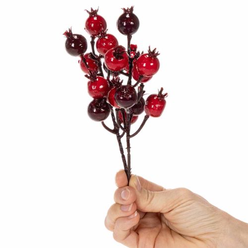 Artikel Kunstmatige granaatappeltak met vertakkende stelen als vaasdecoratie, 19 cm, 4 stuks