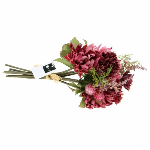 Floristik24 Chrysantenboeket mix paars 35cm