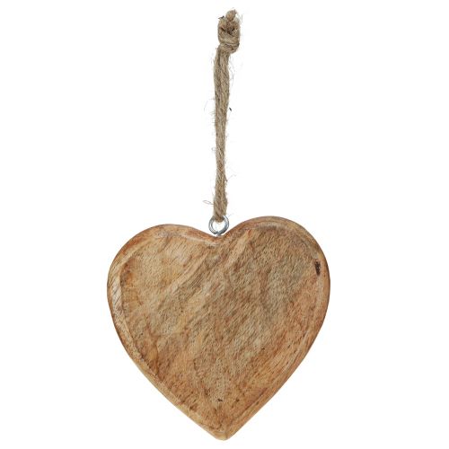 Artikel Houten hart natuurlijke decoratieve harten om hout op te hangen 10cm 8 st