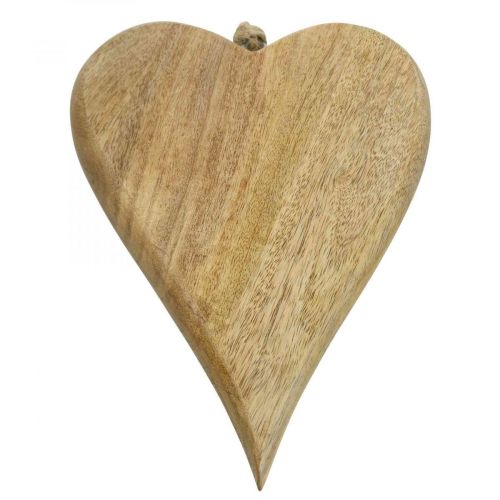 welzijn lood Regan Floristik24.nl Houten hart deco hanger hart hout decoratie om natuur op te  hangen 26cm - goedkoop online kopen