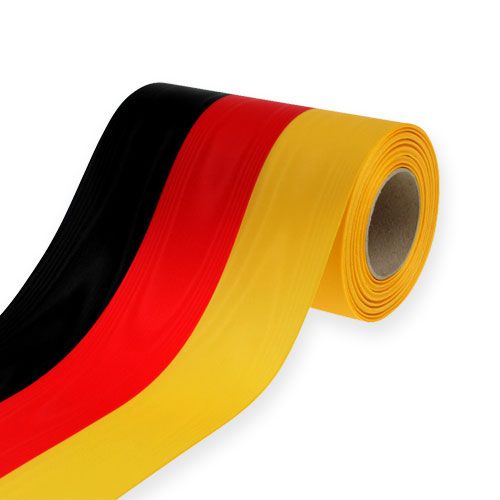 Artikel Kranslinten Moiré zwart-rood-goud 150 mm