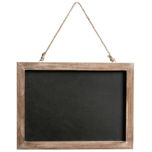 Floristik24 Krijtbord voor het ophangen van vintage houten plank naturel 40×30cm